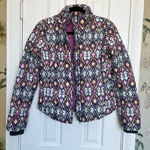 Levi's Aztec Geometric Patterned Puffer Jacket